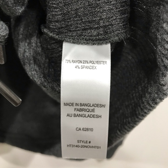 Ribbed Dolman Sleeve Top - Charcoal - Picture 10 of 11